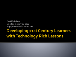 Developing 21st Century Learners with