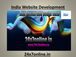 Best Service Web Design India