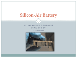 Silicon-Air Battery