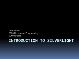 Silverlight Presentation