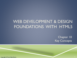Chapter 10 - comp 1850 | introduction to web design and development