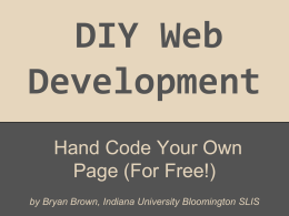 DIY Web Development