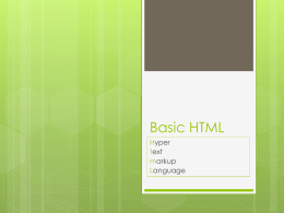 intro to html - 1 format of textx