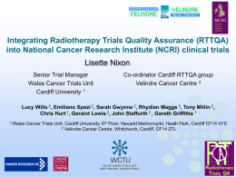 Integrating Radiotherapy Trials QA into NCRI Clini