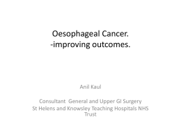 Oesophago-Gastric Cancer.