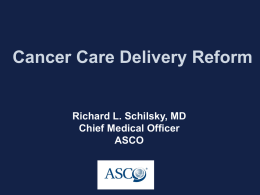 ASCO Update - National Coalition for Cancer Survivorship