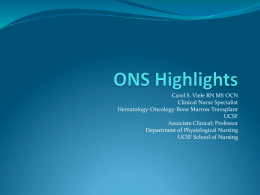 ONS Highlights - ANCO On-Line