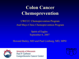 Chemoprevention of Cancer - Native American Programs