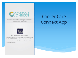 Cancer Care Connect App