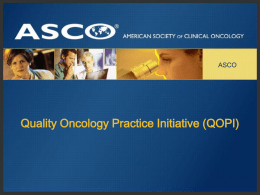 Improvement In Oncology Practice Performance Through