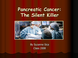 Pancreatic Cancer and Surgical Intervention
