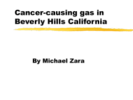 Cancer causing gas in Beverly Hills California