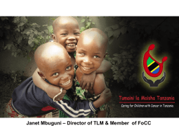 Work Plan for the first 6 months as Director for Tumaini La Maisha