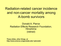 A-Bomb Survivors Talk: OHSU Anesthesiology 2011