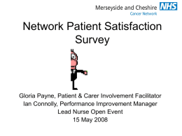 Network Patient Satisfaction Survey