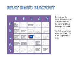 Relay Bingo Blackout