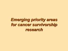 Trends and Advances in Cancer Survivorship Research: Challenge