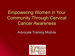 Educating Young Women & Parents About Cervical Cancer Prevention