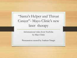 Throat Cancer- Mayo Clinic
