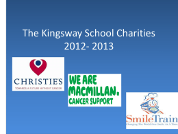The Kingsway School Charities 2012