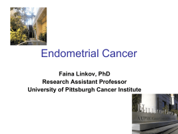 Endometrial Cancer - University of Pittsburgh