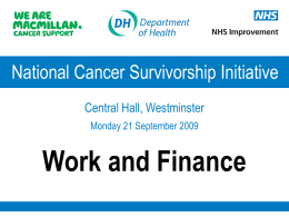 Work and cancer: the challenge Expert panel round table discussion