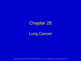 Egan Ch 28 Lung Cancer