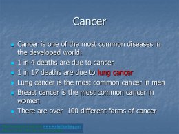 you can`t inherit cancer