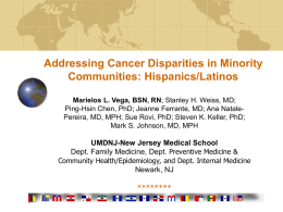 Addressing Cancer Disparities in Minority Communities
