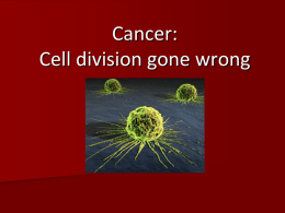 Cancer: Cell division gone wrong