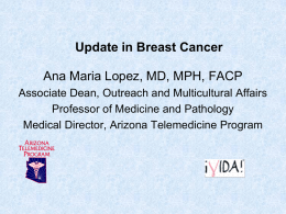 Update on Breast Cancer presentation for HCP 9.13.12