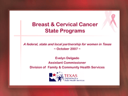 Medicaid for Breast & Cervical Cancer Texas