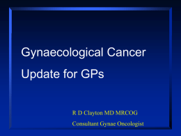 Gynaecological Cancer Incidence 2011