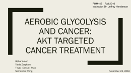 Glycolysis and cancer