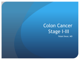 Colon Cancer Stage I-III
