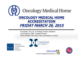 Oncology Medical Home Accreditation Commission On Cancer