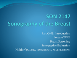 mammography - Echo ED: Diagnostic Medical Sonography Education