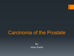Carcinoma of the Prostate - Vanderbilt University School of Medicine