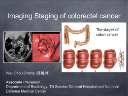 Imaging Staging of colorectal cancer