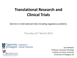 What is translational research?