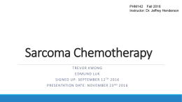 Sarcoma chemotherapy