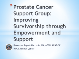Prostate Cancer Support Group - Nurses Organization of Veterans