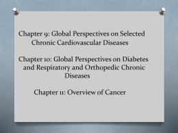 Global Perspectives on Selected Chronic Cardiovascular Diseases
