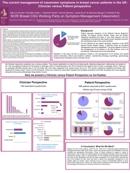 The presentation template - breast cancer symptom management