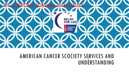 AMERCIAN CANCER SERVICES