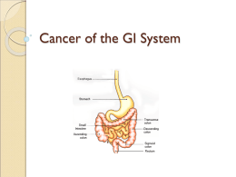 Cancer of the GI System - GI-Group-2010