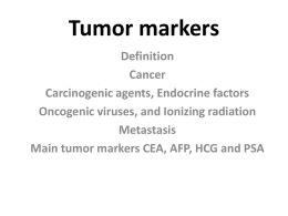 Tumor markersx