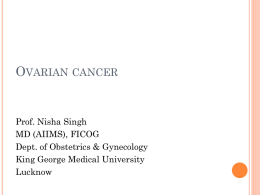 Epithelial Ovarian Tumors - King George`s Medical University