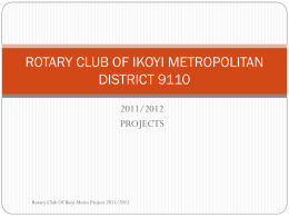 rotary club of ikoyi metropolitan district 9110