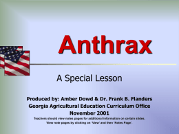 Anthrax - Georgia FFA